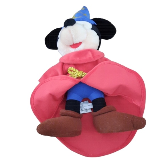 Disney's Fantasia Mickey Mouse Sorcerer’s Apprentice Plush 17" Excellent Conditi - Picture 5 of 6